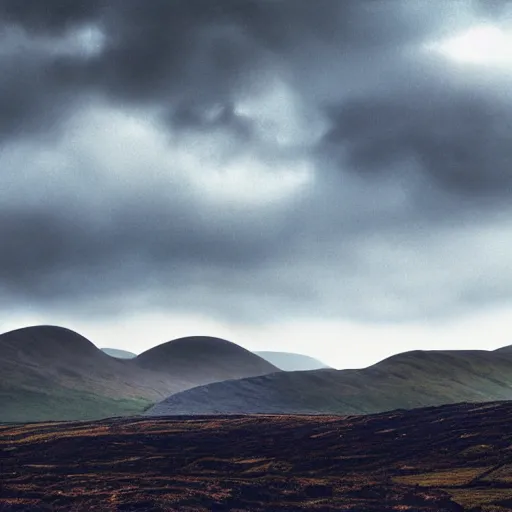 Prompt: matte painting of the mountains of mourne in ireland