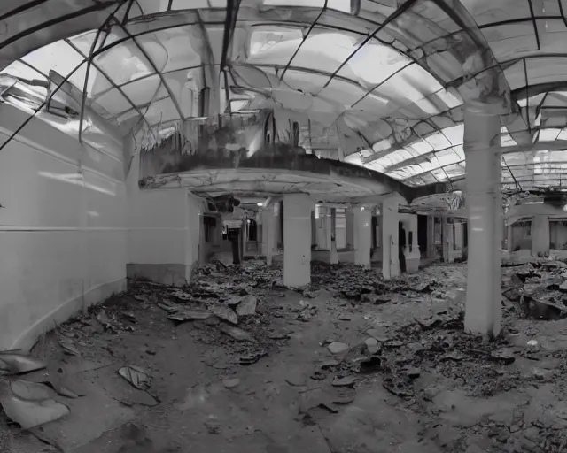 Prompt: camera footage of a Zerglings in an abandoned shopping mall, high exposure, dark, monochrome, camera, Unreal engine 5, grainy, CCTV, security camera footage, timestamp, zoomed in, fish-eye lens, Evil, Zerg, Brood, spider, horrifying, lunging at camera :4