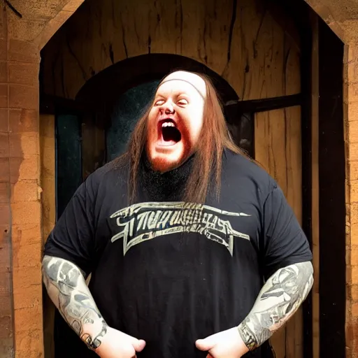 Prompt: timthetatman frightened inside a haunted house