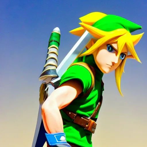 Image similar to Link from Zelda in the universe of Boku no hero