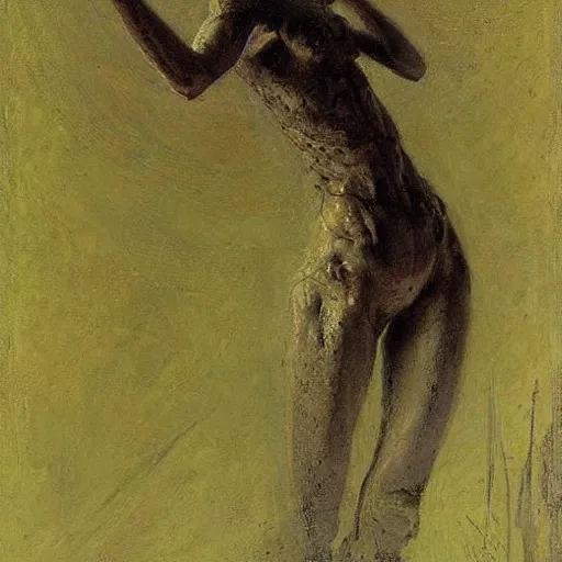 Image similar to alien by ilya repin