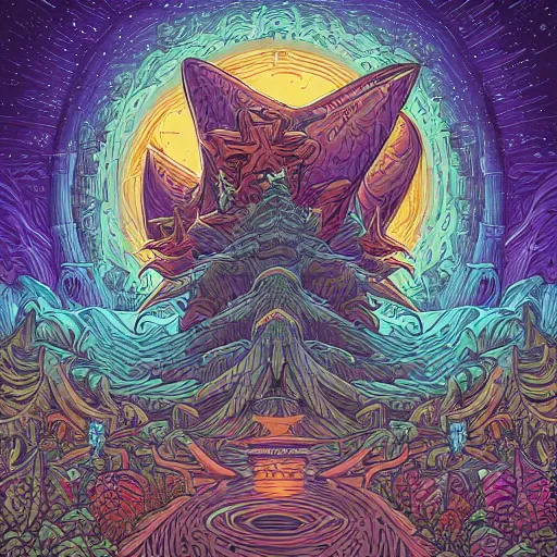 Image similar to art by dan mumford