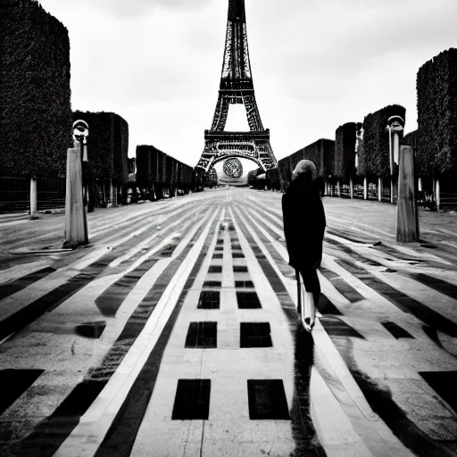 Prompt: paris in the year 2 0 7 1. realistic, sci - fi, futurist photography of paris landscape. 5 0 mm, award winning photography