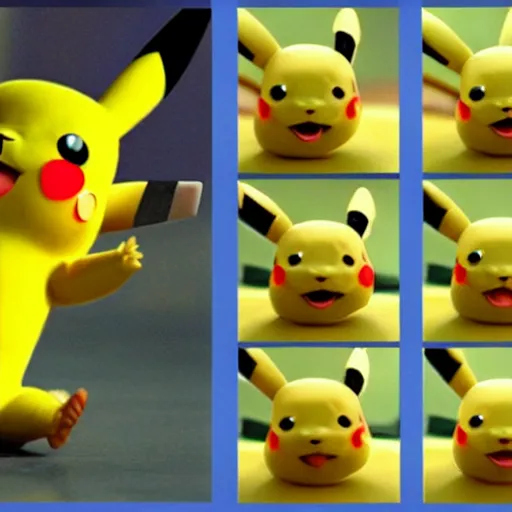 Image similar to live action pikachu in the matrix