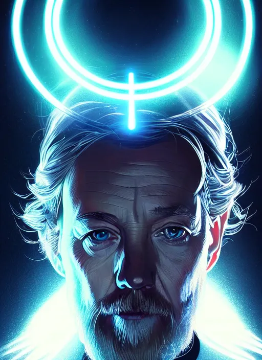 Prompt: symmetry!! portrait of obi - wan kenobi ( look like ( ( albert einstein ) ),, sci - fi, tech wear, glowing lights!! intricate, elegant, highly detailed, digital painting, artstation, concept art, smooth, sharp focus, illustration, art by artgerm and greg rutkowski and alphonse mucha