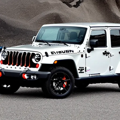 Prompt: “ Photo of jeep Rubicon designed by Elon musk”