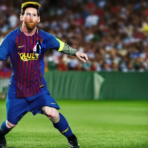 Image similar to messi as legolas, hyper detailed, action shot, 8 k