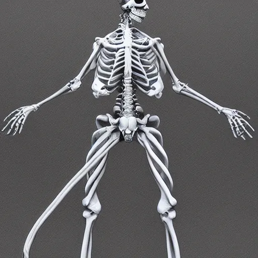 Image similar to hyper realistic prismatic death twisted skeletons greyscale