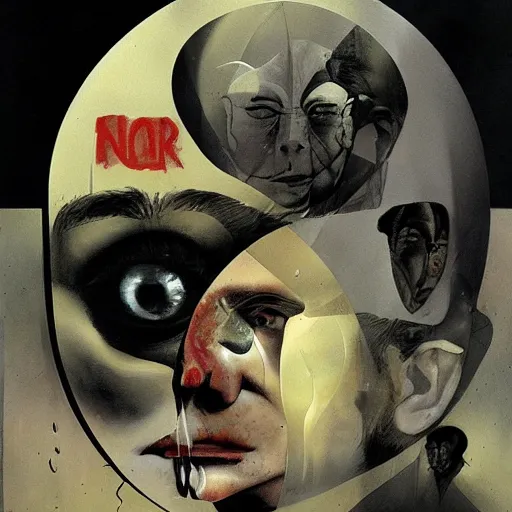 Image similar to no fears, okay one fear, by Dave McKean