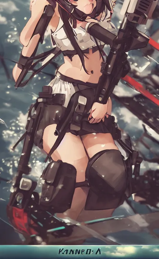 Image similar to the front of a modern trading card from kantai collection, high details, high resolution, kantai collection style, noise filtered, artstation, kantai collection arcade, 4 k, highly detailed, high quality