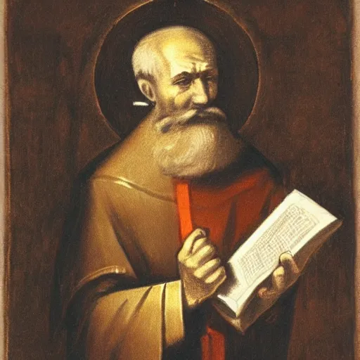 saint nicholas disguised as a normal man, artsy, sketch | Stable ...