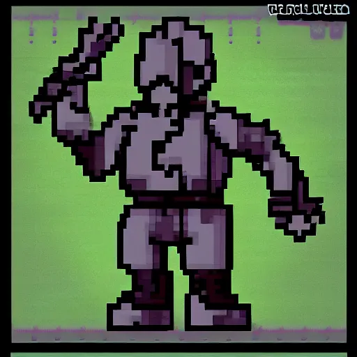 Image similar to A sprite of a pawn from the videogame Rimworld