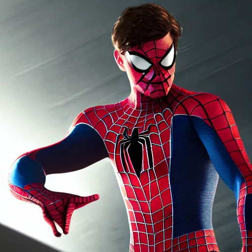 Image similar to Peter Parker as Spiderman , heavy rain ,dramatic, intricate, highly detailed, concept art, smooth, sharp focus, illustration, Unreal Engine 5, 8K