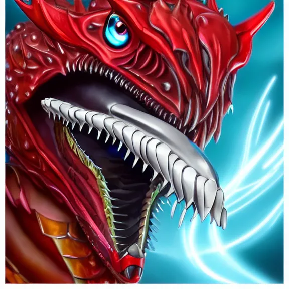 Image similar to close up mawshot of a cute elegant beautiful stunning hot anthropomorphic female robot dragon, with sleek silver metal armor, glowing OLED visor, facing the camera, the open dragon maw being highly detailed, with a gullet at the end and a long tongue, you looking into the maw, food pov, micro pov, vore, digital art, pov furry art, anthro art, furry, warframe art, high quality, 3D realistic, dragon mawshot art, maw art, macro art, micro art, dragon art, Furaffinity, Deviantart, Eka's Portal, G6