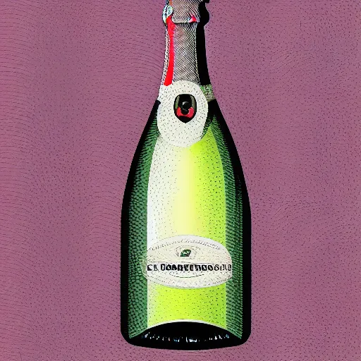 Prompt: portrait of a ( corvette ) ( champagne bottle ) hybrid, digital art