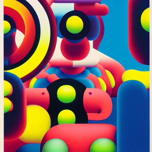 Prompt: cover art by shusei nagaoka, kaws, david rudnick, oil on canvas, bauhaus, surrealism, neoclassicism, renaissance, hyper realistic, pastell colours, cell shaded, 8 k - h 7 0 4