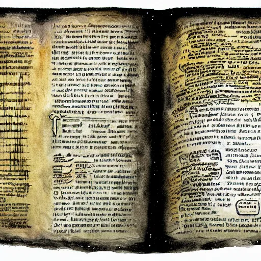 Image similar to a page of the Cryptonomicon manuscript by neal stevenson