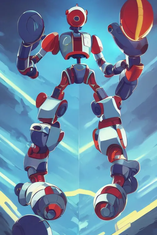 Image similar to metabots medabots medarotto medarot robot minimalist comics, behance hd by jesper ejsing, by rhads, makoto shinkai and lois van baarle, ilya kuvshinov, rossdraws global illumination ray tracing hdr radiating a glowing aura