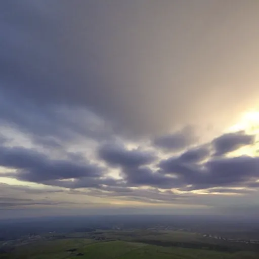Image similar to cloudy sky dawn, realistic, above the sky