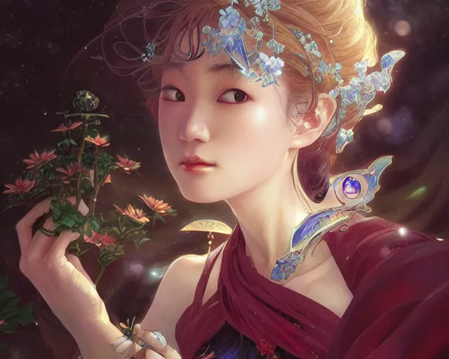 Image similar to photography of naoko takeuchi, deep focus, d & d, fantasy, intricate, elegant, highly detailed, digital painting, artstation, concept art, matte, sharp focus, illustration, hearthstone, art by artgerm and greg rutkowski and alphonse mucha