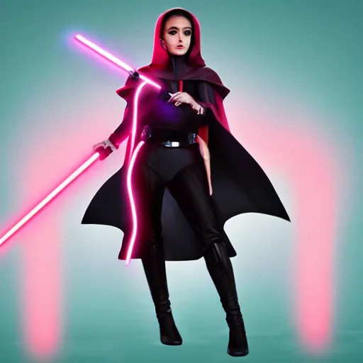 Image similar to Ariana Grande as an evil sith lord. Star Wars, artstation