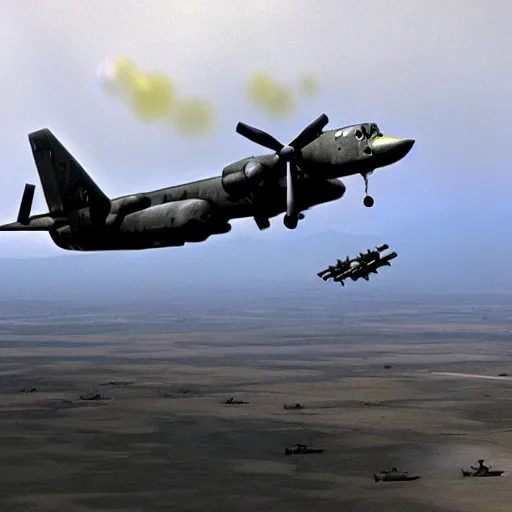 Image similar to ac - 1 3 0 dropping minions into the battlefield