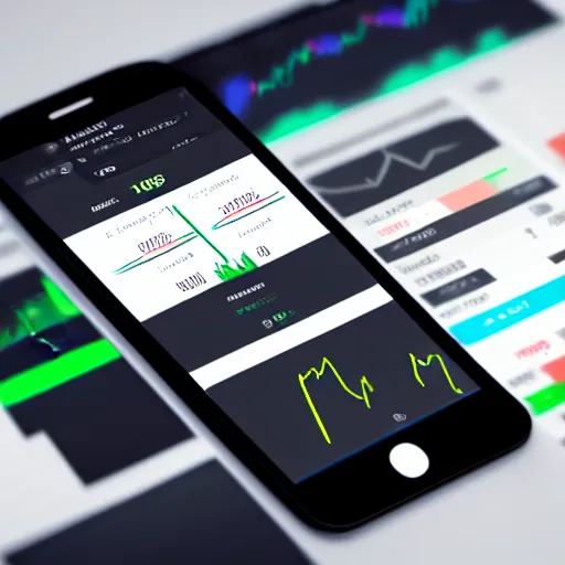 Image similar to high fidelity mockup designs for a stock trading mobile app