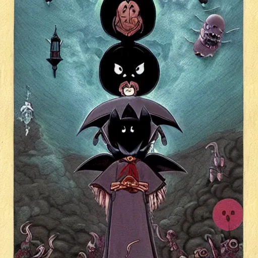 Image similar to the dark lord, by Studio Ghibli