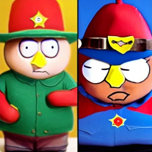 Image similar to realistic Cartman