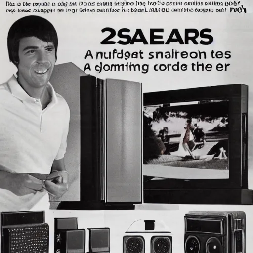 Image similar to 1 9 7 0's sears catalog photos of modern playstation 5, gaming computers, cell phones. 3 5 mm film, advertising photography