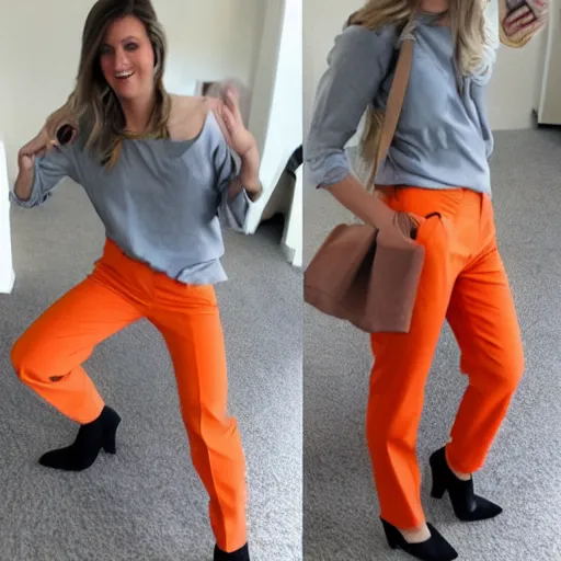 Image similar to orange pants