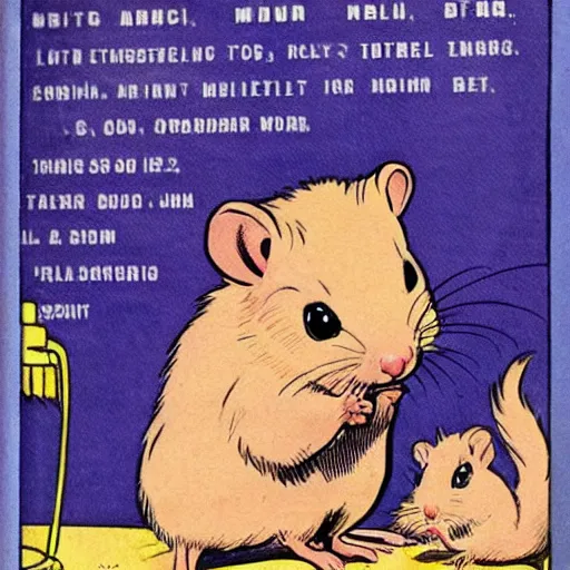 Image similar to hamster by john buscema, marvel comic about little pet rodents, gerbils, guinea pigs, hamsters