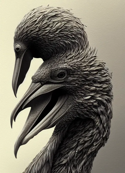 Prompt: anthropomorphic multiplication sign head in edgy darkiron pelican, intricate, elegant, highly detailed animal monster, digital painting, artstation, concept art, smooth, sharp focus, illustration, art by artgerm, wayne barlowe, trending on artstation and greg rutkowski and alphonse mucha, 8 k