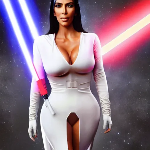 Image similar to kim kardashian in star wars as an evil sith, 8k resolution, full HD, cinematic lighting, award winning, anatomically correct