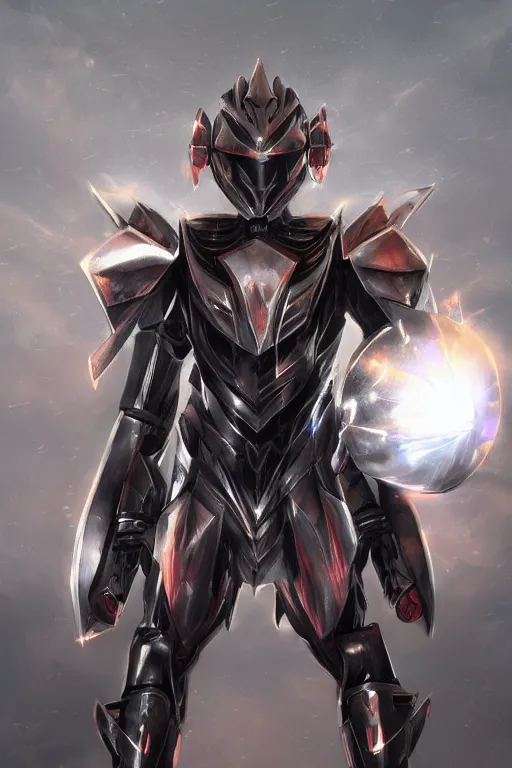 Image similar to helmet armor guardian destiny in witch queen illumination ray tracing hdr fanart arstation by sung choi robot ninja mask and eric pfeiffer and gabriel garza and casper konefal