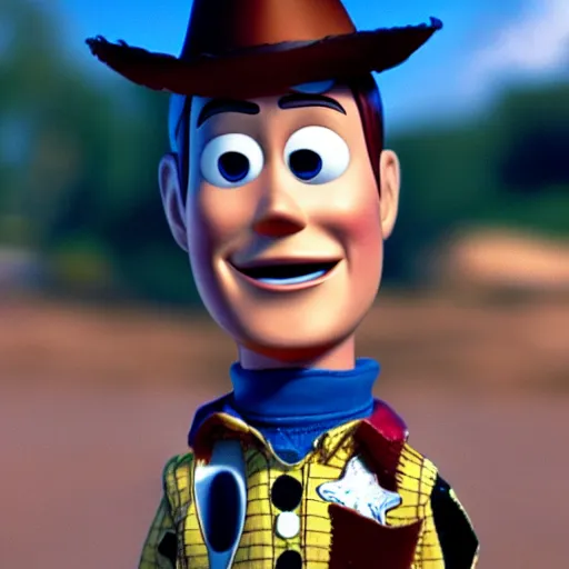 Image similar to a photo of woody from toy story as a real life person, 4k, high detail, high-resolution photograph, professional photography, ultra-detail