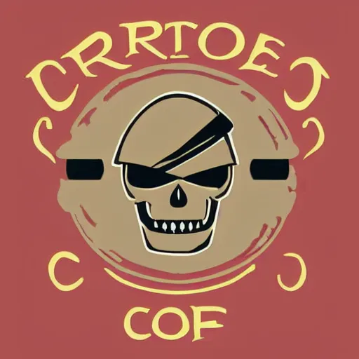 Image similar to Sign logo for pirate coffee