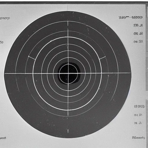 Image similar to photo of radar screen from 7 0 ’ s showing islands