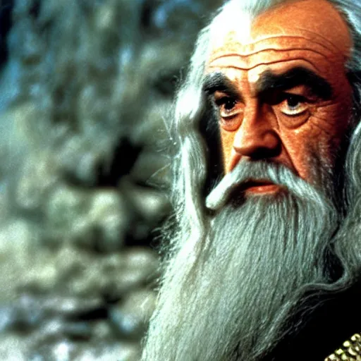 Image similar to sean connery as gandalf in the lord of the rings