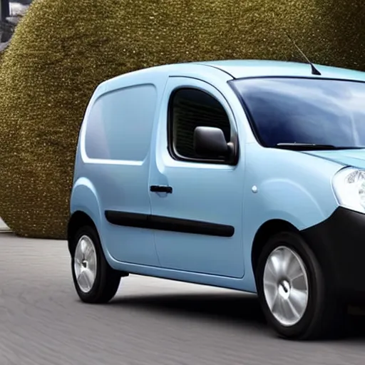 Image similar to A Renault Kangoo with giant wheels