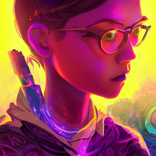 Image similar to skill magic geek inside matrix deepdream radiating a glowing aura stuff loot legends stylized digital illustration video game icon artstation lois van baarle, ilya kuvshinov, rossdraws,