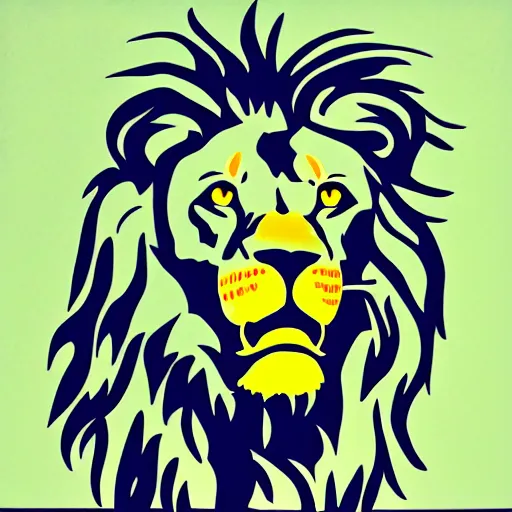 Prompt: A lion roaring, pop art