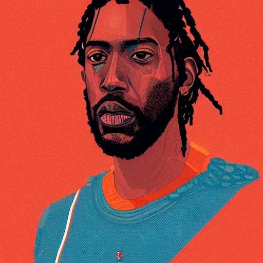 Image similar to a cybernetically enhanced portrait of kawhi leonard by conrad roset, hyperdetailed, cyberpunk, cool, trending on artstation