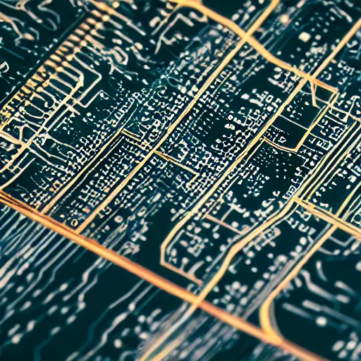 Image similar to map of new york made as an electronic circuit board, 4 k photorealism, trending on unsplash