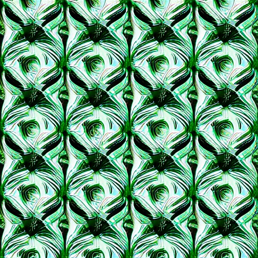 Image similar to green chrome swirling patterns