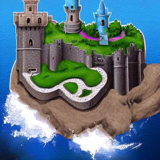 Image similar to castle sea