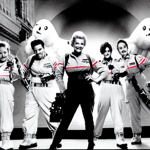 Image similar to stunning awe inspiring betty white as a ghostbuster in the movie ghostbusters, movie still 8 k hdr atmospheric lighting