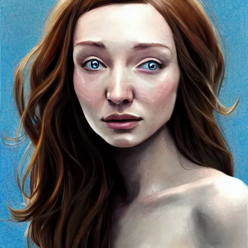 Prompt: eleanor tomlinson, posing, highly detailed, digital painting, artstation, concept art, smooth, sharp focus, illustration