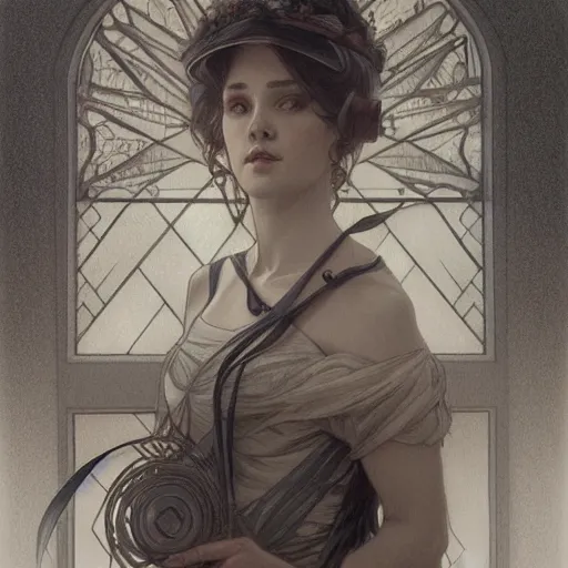 Image similar to beautiful lifelike award winning pencil illustration of judith scheindlin trending on art station artgerm greg rutkowski alphonse mucha cinematic atmospheric