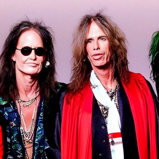 Image similar to The members of Aerosmith become Supreme Court justices